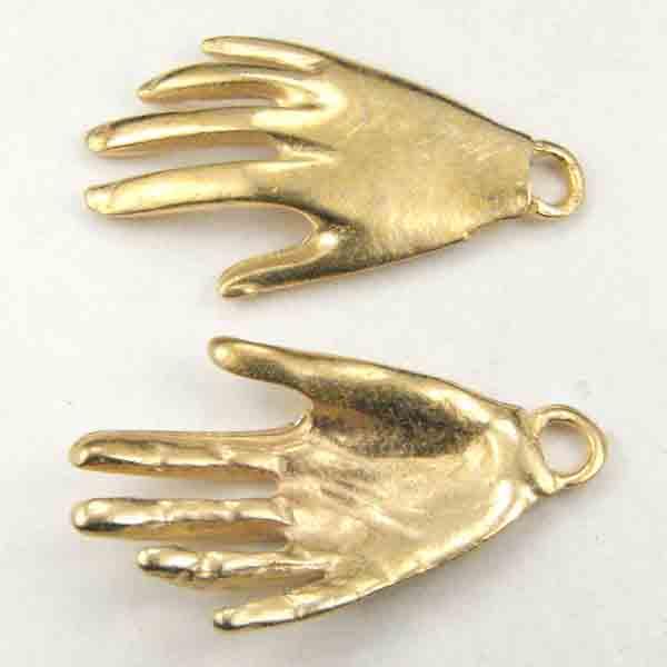 Satin Gold Plate 29x16MM Right Hand