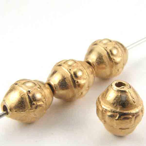 Satin Gold Plate 9mm Cast Banded Ball