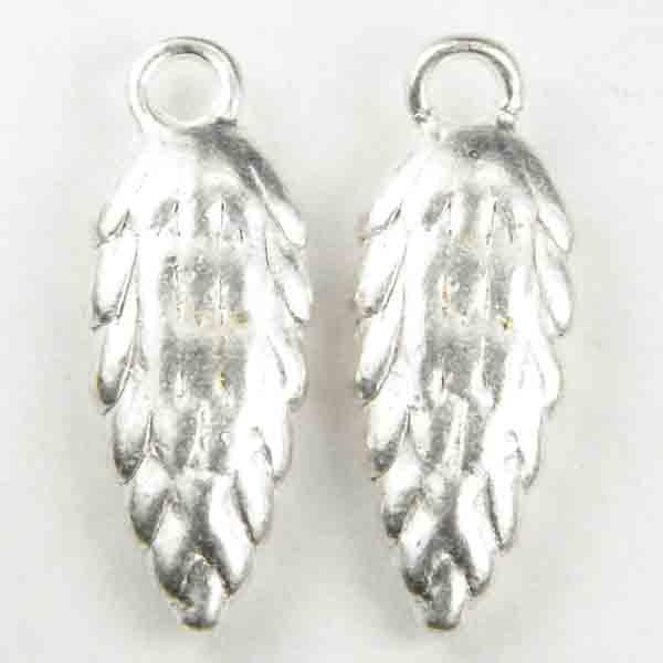 Satin Silver 20x9MM 3D Seed Head