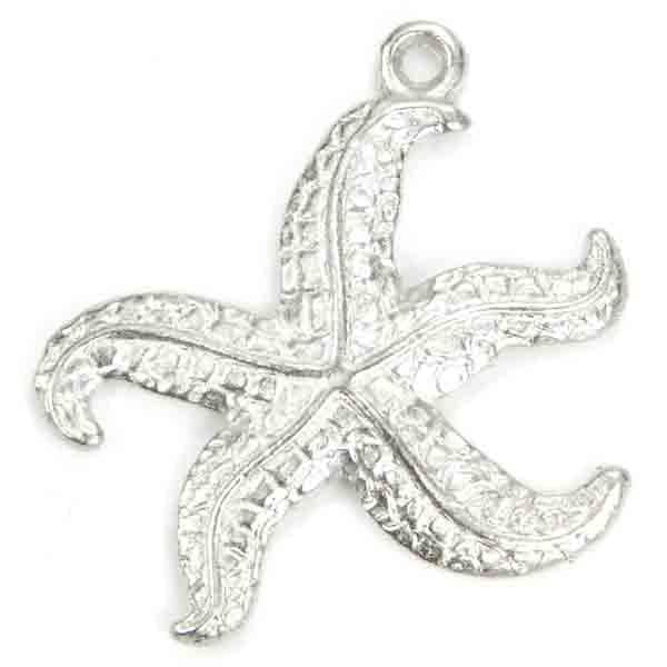 Satin Silver 29MM Starfish 3-D