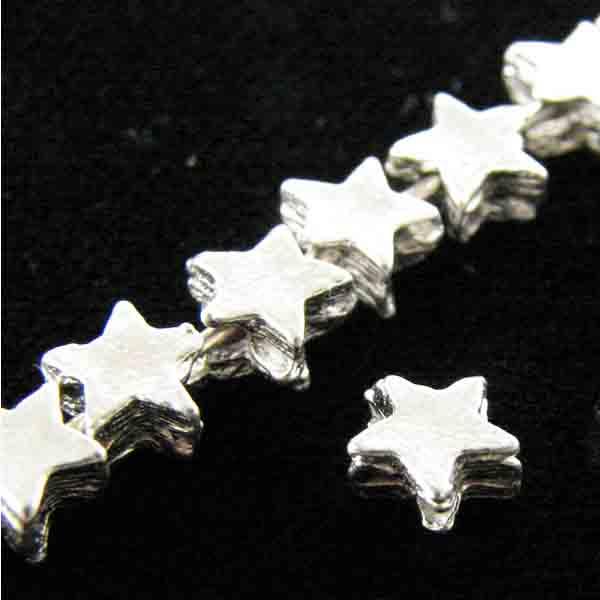 Satin Silver 6MM Cast Star
