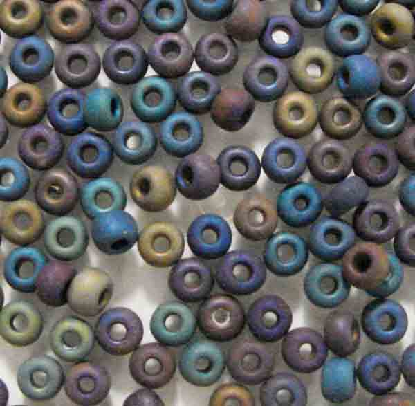 Seed Bead 6/0 Matte Jet AB