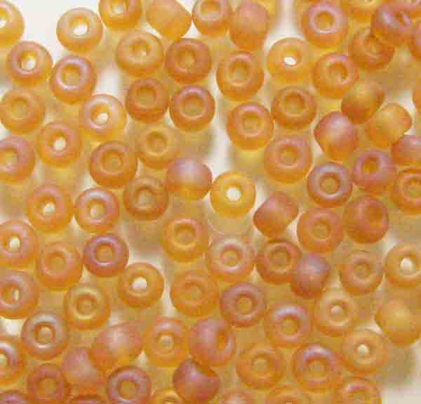 Seed Bead 6/0 Matte Topaz AB