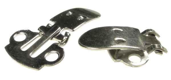 Shoe Clip Silver With Collaging Pad