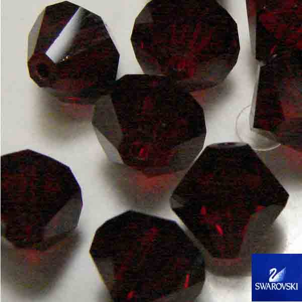 Siam (Ruby Red) 8MM Swarovski Bicone