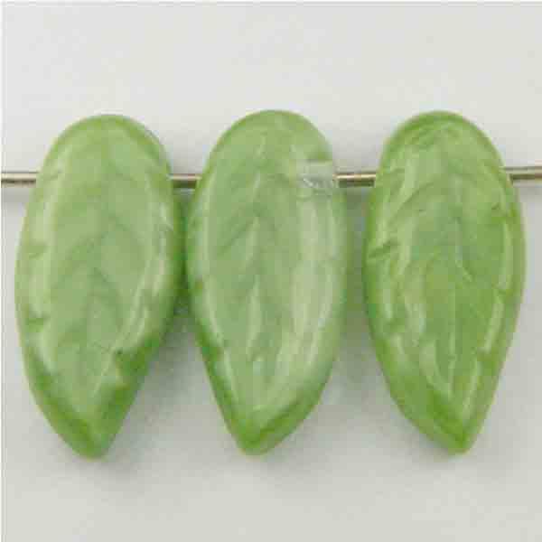 Silky Light Green 16X7MM Long Leaf