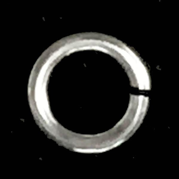 Silver 18 gauge 6.5MM OD Open Aluminum Jump Ring