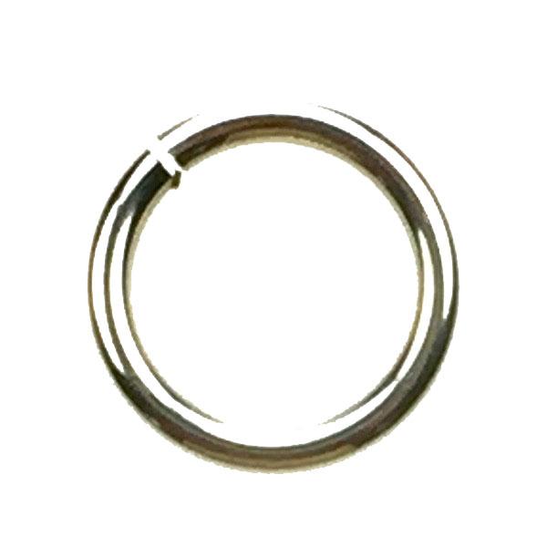 Silver 18 gauge 9MM OD Open Anodized Aluminum Jump Ring