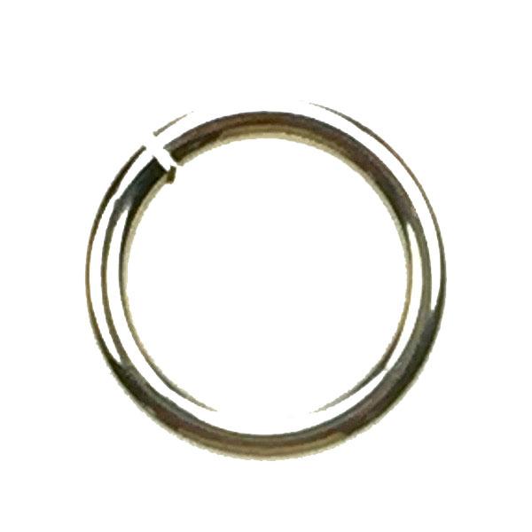 Silver 18 gauge 9MM OD Open Anodized Aluminum Jump Ring