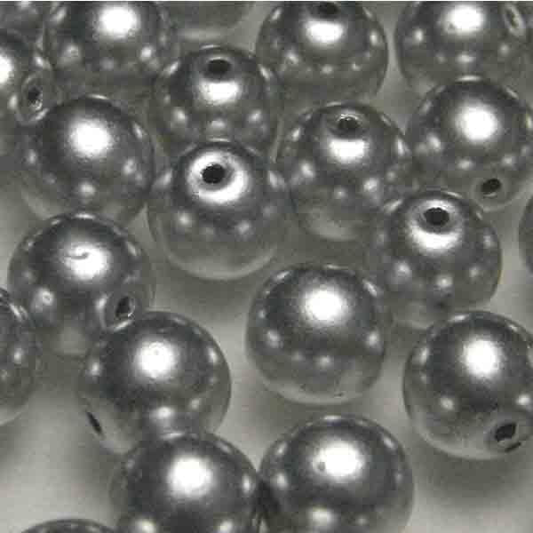 Silver 5MM Druk Ball Bead