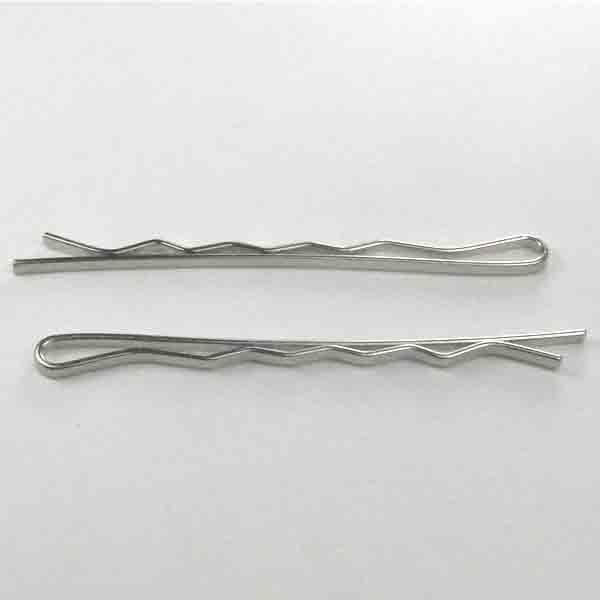 Silver Bobby  2 1/8 Inch Bobby Pin 1.5MM Wide