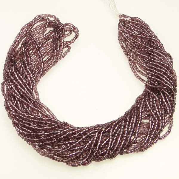 Silver Lined Amethyst 12/0 3 Cut Seed Bead