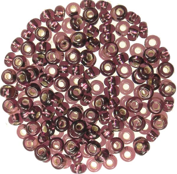 Silver Lined Amethyst 8/0 Seed Bead