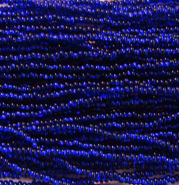 Silver Lined Cobalt Seed Bead 14/0