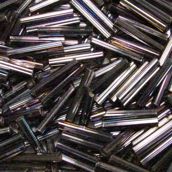 Silver Lined Light Amethyst AB Size 5 (12MM) Bugle Bead