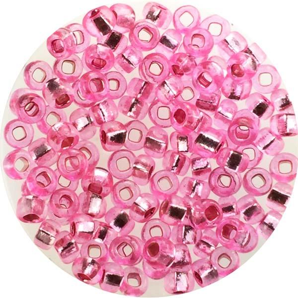 Silver Lined Rose 8/0 Seed Bead