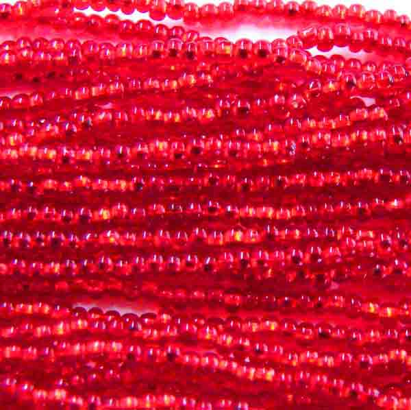 Silver Lined Ruby Seed Bead 14/0