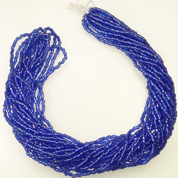 Silver Lined Sapphire 12/0 3 Cut Seed Bead