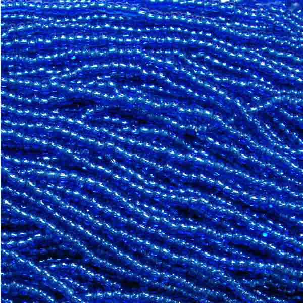 Silver Lined Sapphire 8/0 Seed Bead