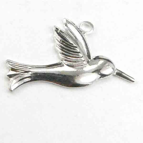 Silver Plate 10x18MM Hummingbird Diestruck