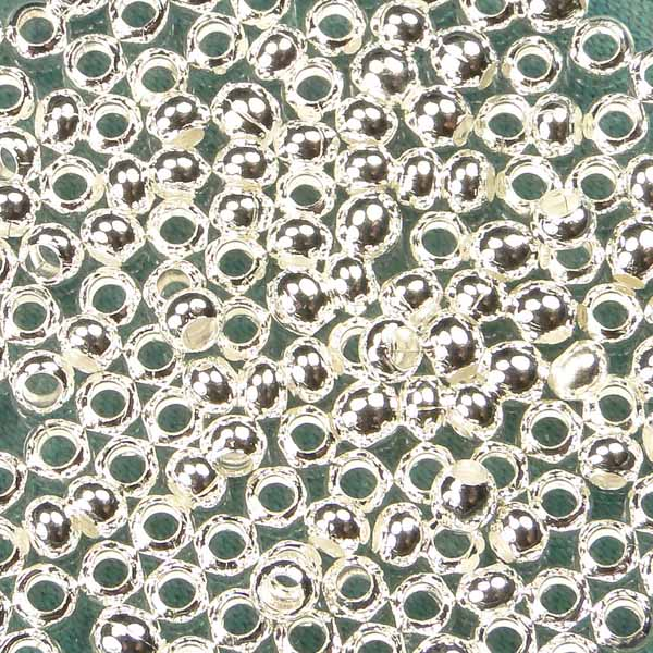 Silver Plate 11/0 (2.5MM) Metal Seed Bead