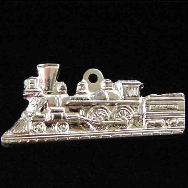 Silver Plate 11x25MM Locomotive