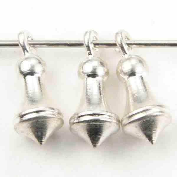 Silver Plate 11x5MM Solid Flared Drop