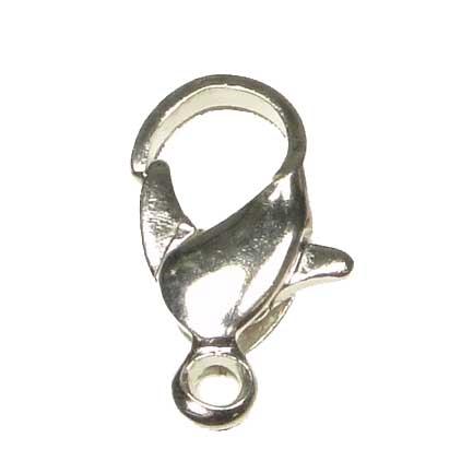 Silver Plate 12x7MM Lobster Claw Clasp