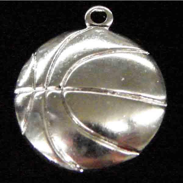 Silver Plate 13MM Basketbal Stamping