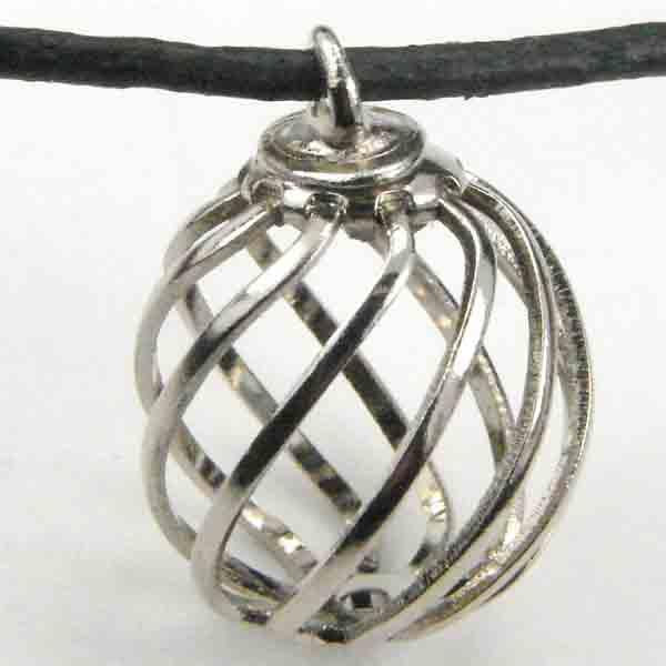 Silver Plate 13MM Twisted Wire Ball Drop