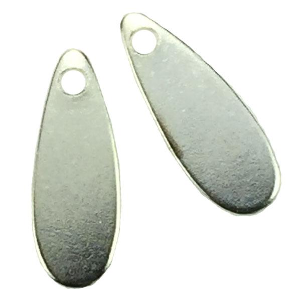 Silver Plate 13X5MM Flat Tear