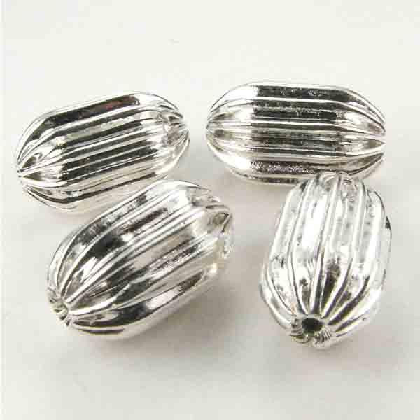 Silver Plate 13X8 Ribbed Oval