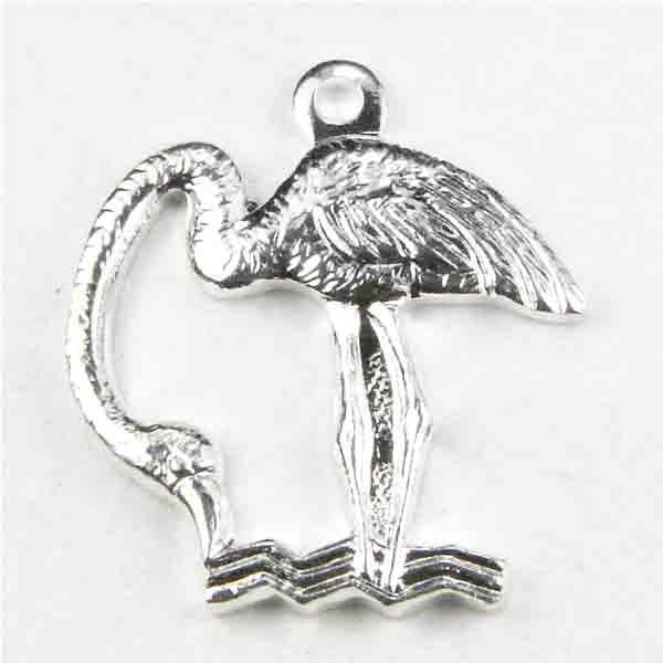 Silver Plate 14MM Flamingo
