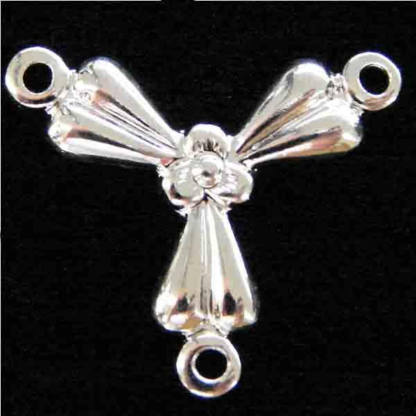 Silver Plate 14MM Y Necklace Connector