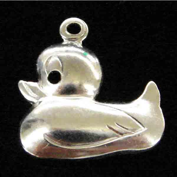 Silver Plate 14x16MM Duck Stamping