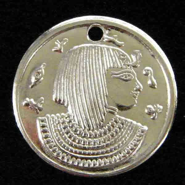 Silver Plate 15MM Cleopatra Coin