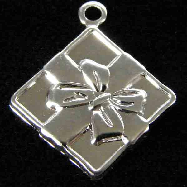 Silver Plate 15MM Gift Box Stamping