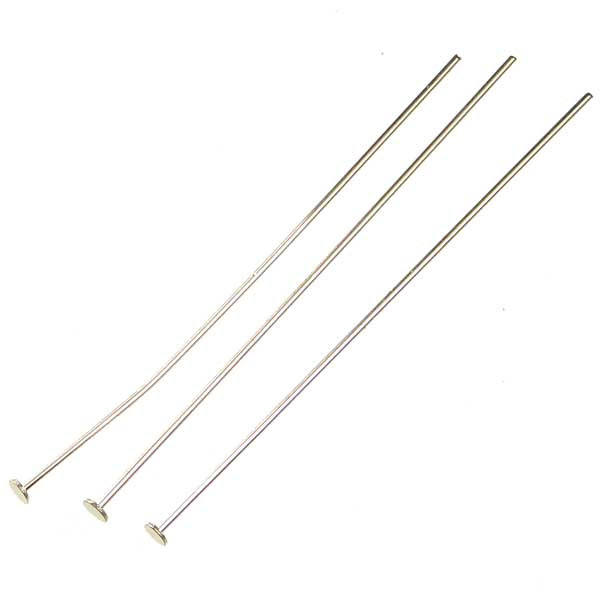 Silver Plate 1.5 Inch Thin 25 Gauge Headpin