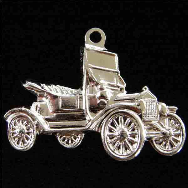 Silver Plate 15x23MM Diestruck Model T
