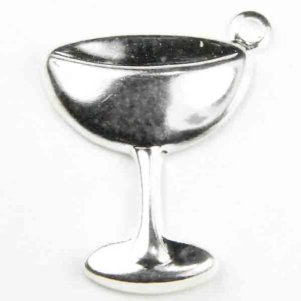 Silver Plate 16x13MM Champagne Glass