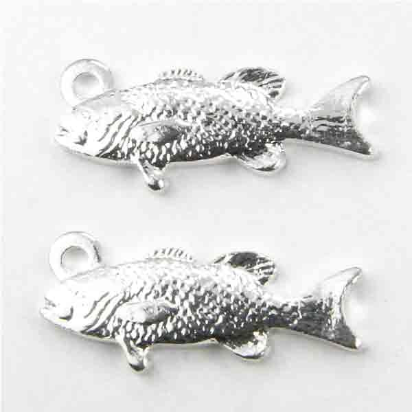 Silver Plate 16x6MM Fish Dangle