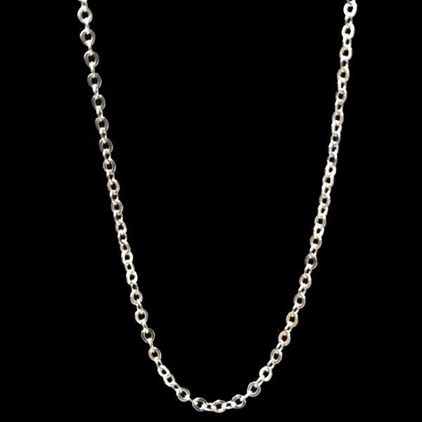 Silver Plate 1.7MM Flat Oval Chain