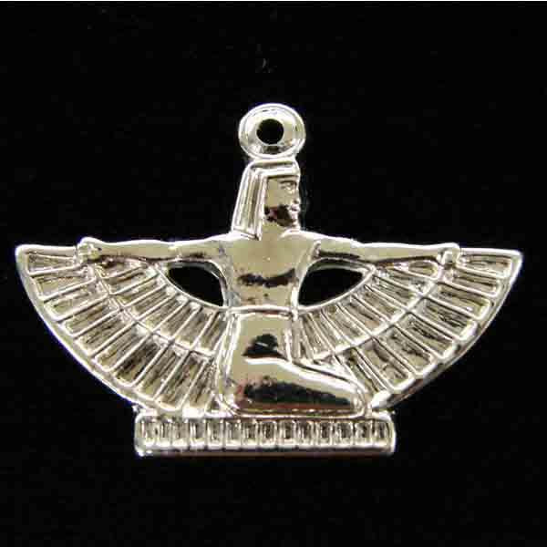 Silver Plate 17x28MM Winged Goddess Maat