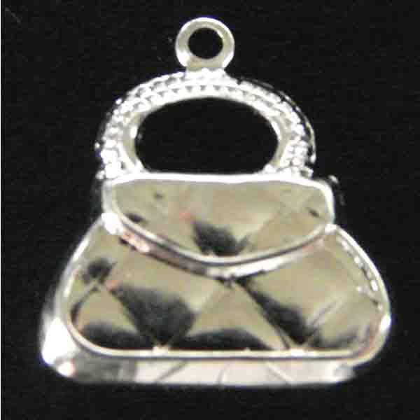 Silver Plate 18x16MM Purse Stamping