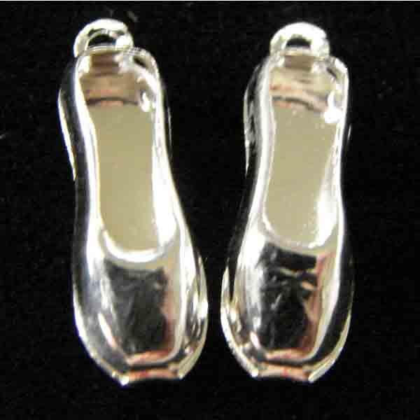 Silver Plate 18x6MM Flat Slipper