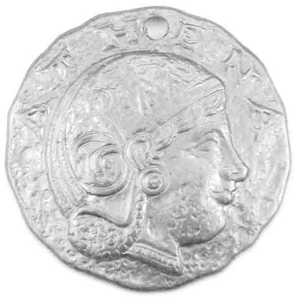 Silver Plate 19MM Ancient Coin
