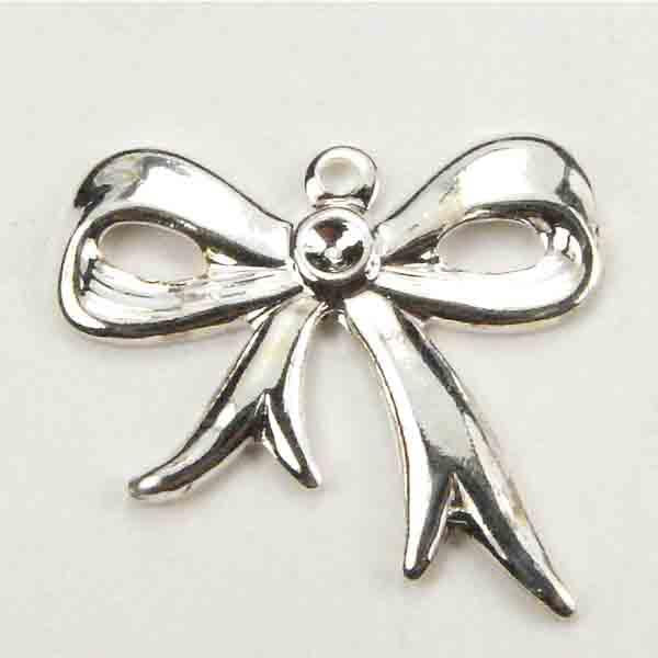 Silver Plate 19MM Bow Stamped