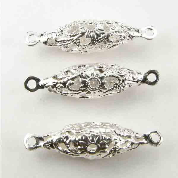 Silver Plate 19X7 Filigree Connector