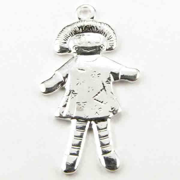 Silver Plate 19x12 Rag Doll