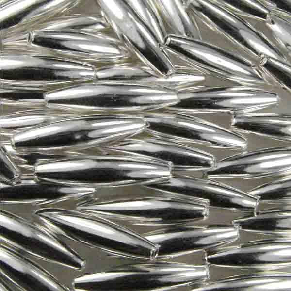 Silver Plate 19x5MM Oval